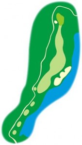 Alpine Golf Course, Hole 1 Layout